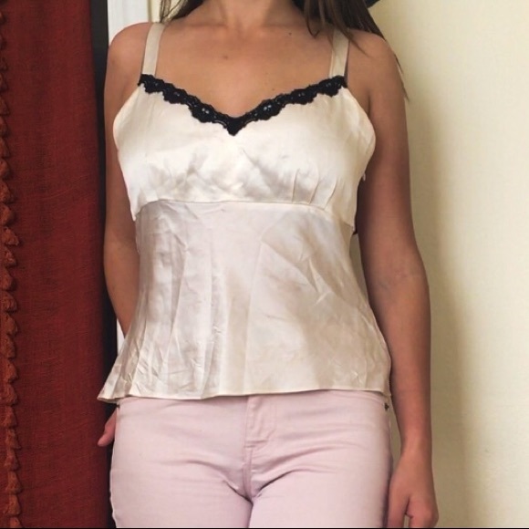 Tahiti by ASL white sleeveless silk top - Picture 1 of 2